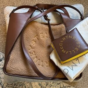 Stella McCartney Vegan Teddy bag and a wallet preowned